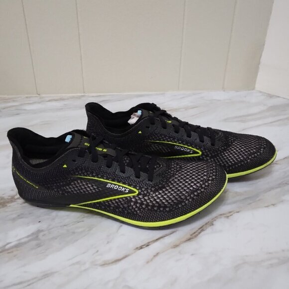 Brooks | Elmn8 6 Running Shoes Track Quicknit Black  | Size 9 - Picture 5 of 12
